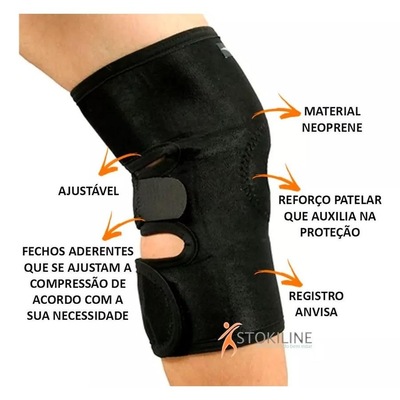 Joelheira Hidrolight com Reforço Patelar Ajustável OR39 - Foto 4