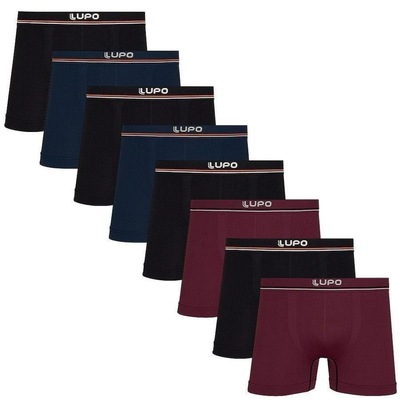 Kit Cuecas Boxer Lupo Microfibra Sem Costura - 6 Unidades - Adulto - Foto 1
