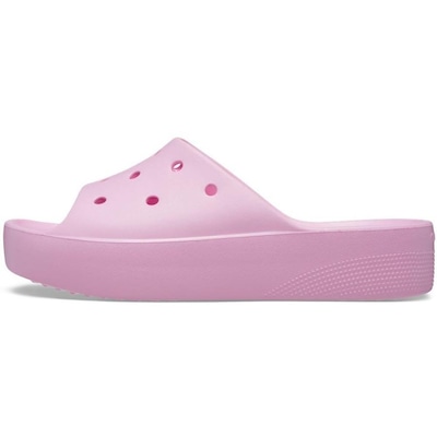 Chinelo Crocs Classic Plataform Slide Flamingo - Feminino - Foto 2