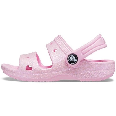 Sandália Crocs Classic Glitter Sandal - Infantil - Foto 2