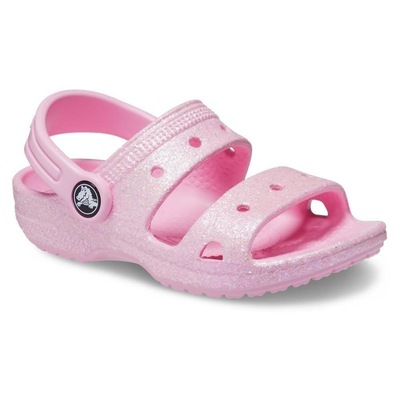 Sandália Crocs Classic Glitter Sandal - Infantil - Foto 4