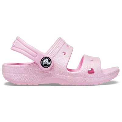 Sandália Crocs Classic Glitter Sandal - Infantil - Foto 1