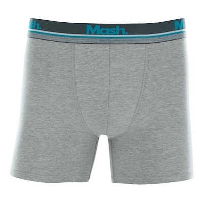 Cueca Boxer Longa Mash Cotton Elástico - Adulto - Foto 1