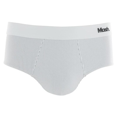 Cueca Slip Mash Risca de Giz Microfibra Elástico - Masculina - Foto 1
