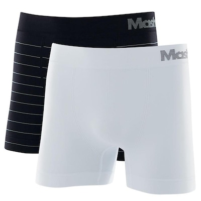 Cueca Boxer Mash Microfibra sem Costura - 2 Unidades - Adulto - Foto 1