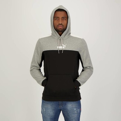 Blusa de Moletom Puma Masculina com Capuz Essentials Block Fl - Foto 5