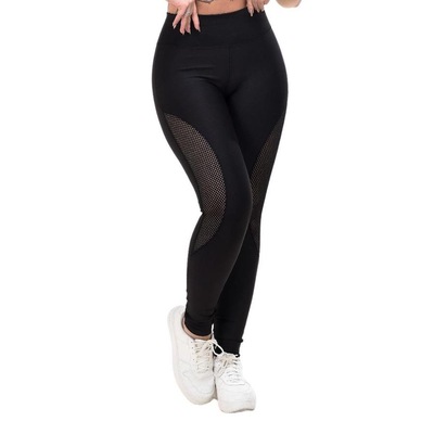 Calça Legging Arrastão Belmento Detalhe Rede - Feminina - Foto 3