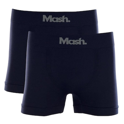 Kit Cuecas Boxer Mash Microfibra Sem Costura - 2 unidades - Adulto - Foto 1