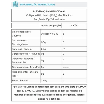 Colágeno Hidrolizado Collagen Max Titanium - Tangerina - 120g - - Foto 2
