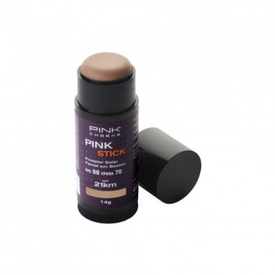 Protetor Solar Facial com Base FPS90 FPUVA70 Pink Stick 21Km Pink Cheeks - 14g - Foto 1