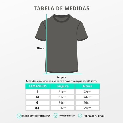 Kit Camiseta Rony Versátil Dry Fit - 8 Unidades - Masculina - Foto 4