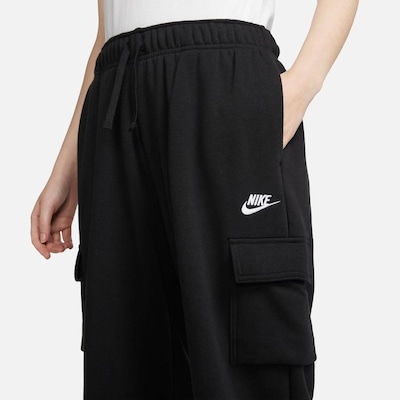 Calça Fleece Nike Sportswear Club Mid-Rise Oversized Cargo - Feminina - Foto 3
