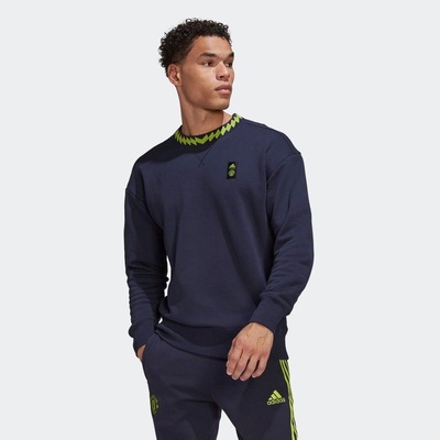 Blusão de Moletom com Capuz do Manchester United Lifestyler adidas - Masculino - Foto 4