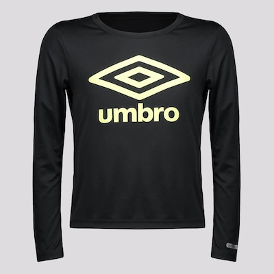 Camiseta Umbro Manga Longa Basic UV - Infantil - Foto 1