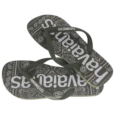 Chinelo Havaianas Top Logomania Musgo - Adulto - Foto 3