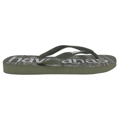 Chinelo Havaianas Top Logomania Musgo - Adulto - Foto 4