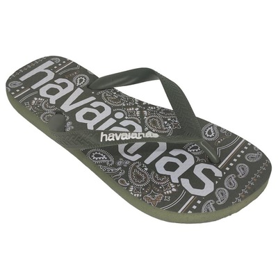 Chinelo Havaianas Top Logomania Musgo - Adulto - Foto 5