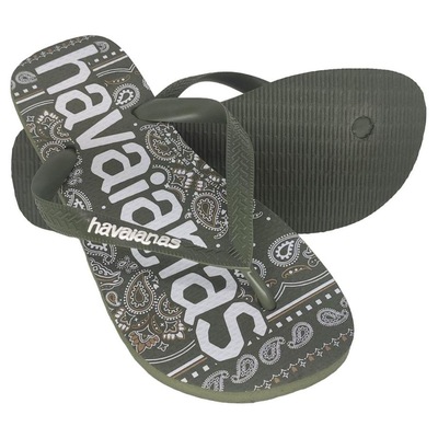 Chinelo Havaianas Top Logomania Musgo - Adulto - Foto 6