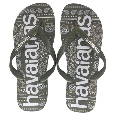 Chinelo Havaianas Top Logomania Musgo - Adulto - Foto 1