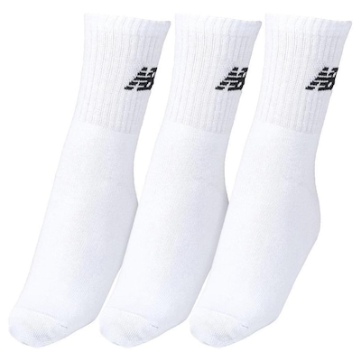 Kit Meias New Balance Lifestyle Basic Com 3 Pares - 39 A 42 - Masculina - Foto 3