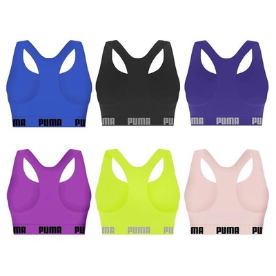 Kit Top Fitness Puma Nadador sem Costura - 6 unidades - Feminino - Foto 2