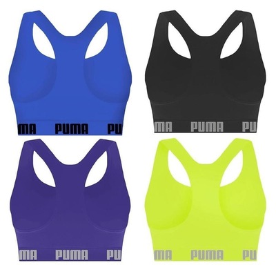 Kit Top Fitness Puma Nadador sem Costura - Feminino - 4 unidades - Foto 2