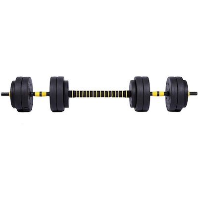 Kit de Halteres Yangfit com Anilhas e Barra - 25kg - Foto 6