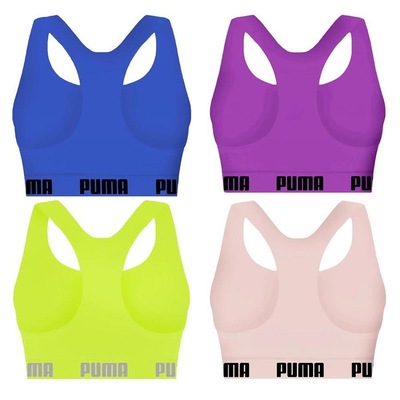 Kit Top Fitness Puma Nadador sem Costura - Feminino - 4 unidades - Foto 2
