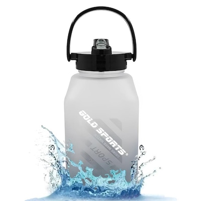 Garrafa Squeeze Gold Sports Cubo Emborrachada - 1Litro - Foto 2