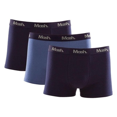 Kit Cuecas Boxer Mash Algodão Elástico - 3 unidades - Adulto - Foto 1