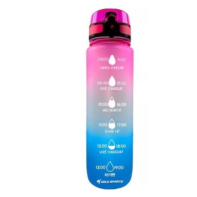 Garrafa Squeeze Gold Sports All Day Siliconada com Peneira - 1Litro - Foto 6