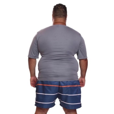 Kit de Camisas Térmica Dellas Fit Dry Fit Plus Size com Proteção Solar Uv - 2 Unidades - Masculina - Foto 5