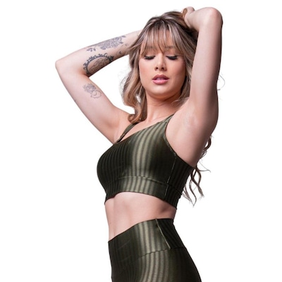 Top Fitness com Bojo Removível Vekyo New Zig - Feminino - Foto 2