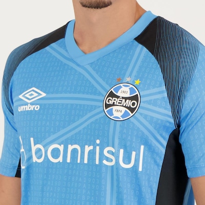 Camisa do Grêmio Aquecimento 2023 Umbro - Masculina - Foto 4