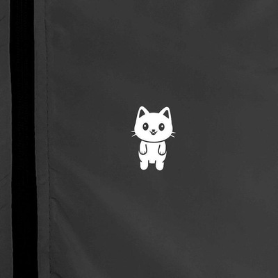 Jaqueta Corta Vento com Capuz WSS Light Grey Cat - Infantil - Foto 3