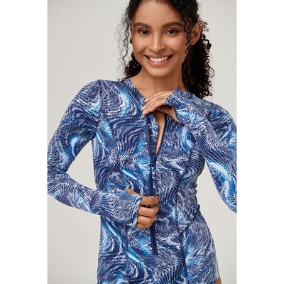 Maiô UV com Proteção Solar UV.LINE Macaé Marés - Feminino - Foto 2