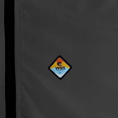 Jaqueta Corta Vento com Capuz WSS Light Grey Diamond Colors - Infantil - Foto 2