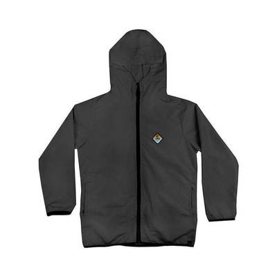 Jaqueta Corta Vento com Capuz WSS Light Grey Diamond Colors - Infantil - Foto 1
