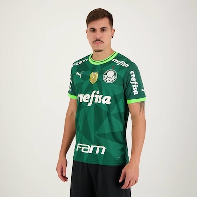 Camisa do Palmeiras I 2023 Campeão Brasileiro 2022 Puma - Masculina - Foto 5