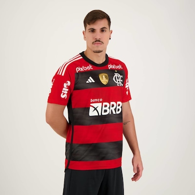 Camisa do Flamengo I 2023 Campeão Libertadores 2022 adidas - Masculina - Foto 2