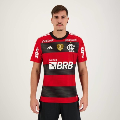 Camisa do Flamengo I 2023 Campeão Libertadores 2022 adidas - Masculina - Foto 1