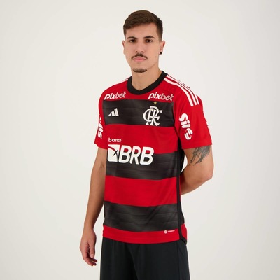 Camisa do Flamengo I 2023 com Patrocínio adidas - Masculina - Foto 2