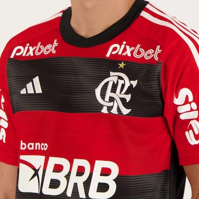 Camisa do Flamengo I 2023 com Patrocínio adidas - Masculina - Foto 4