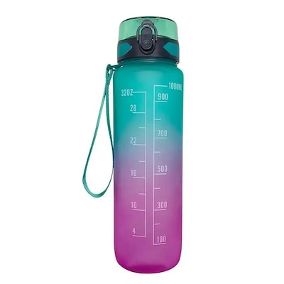 Garrafa Squeeze Gold Sports All Day Siliconada com Filtro - 1Litro - Foto 1