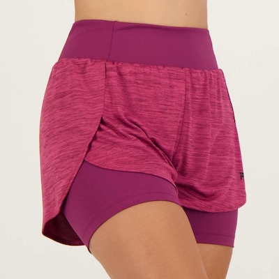 Shorts Fila Basic Train Double - Feminino - Foto 2