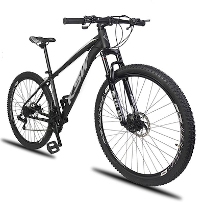 Bicicleta Aro 29 Ksw Xlt - Freio a Disco Alumínio Mtb Suspensão Dianteira - 24 Marchas - Adulto - Foto 5