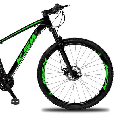 Bicicleta Aro 29 KSW XLT - Freio a Disco - Câmbio Importado - 21 Marchas - Adulto - Foto 3