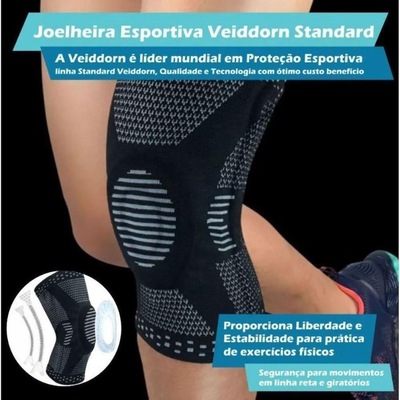 Joelheira de Compressão Veiddorn Estabilidade Haste - Adulto - Foto 5
