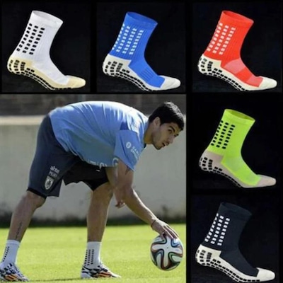 Meia Antiderrapante Workout Futebol Tipo Trusox Anti Torção Esportiva - Masculina - Foto 6