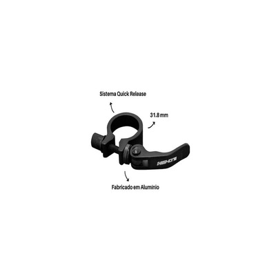 Abraçadeira Borboleta Selim Canote Bike 31.8mm com Blocagem High One - Foto 2